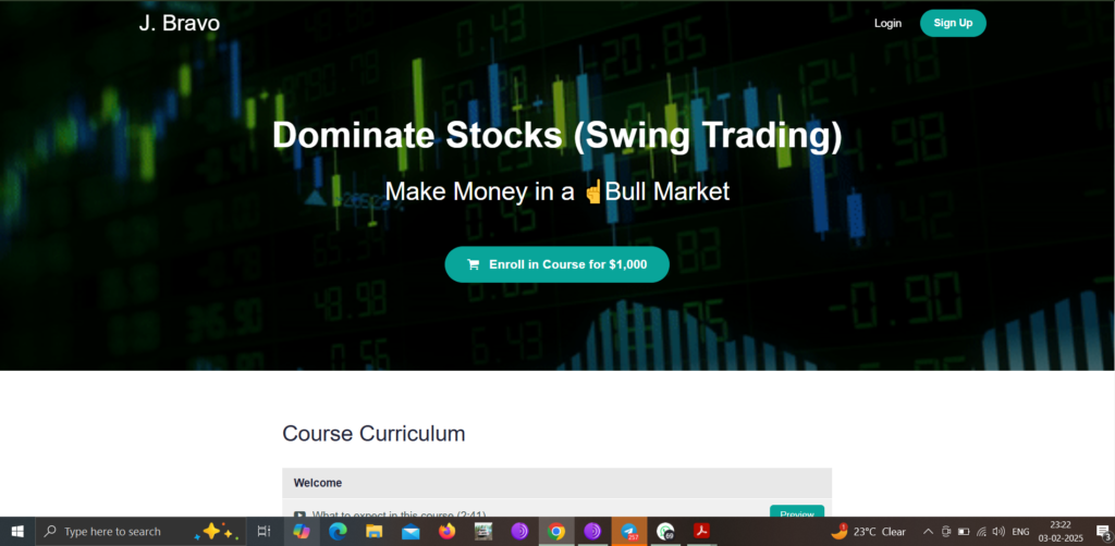 J. Bravo – Dominate Stocks (Swing Trading)