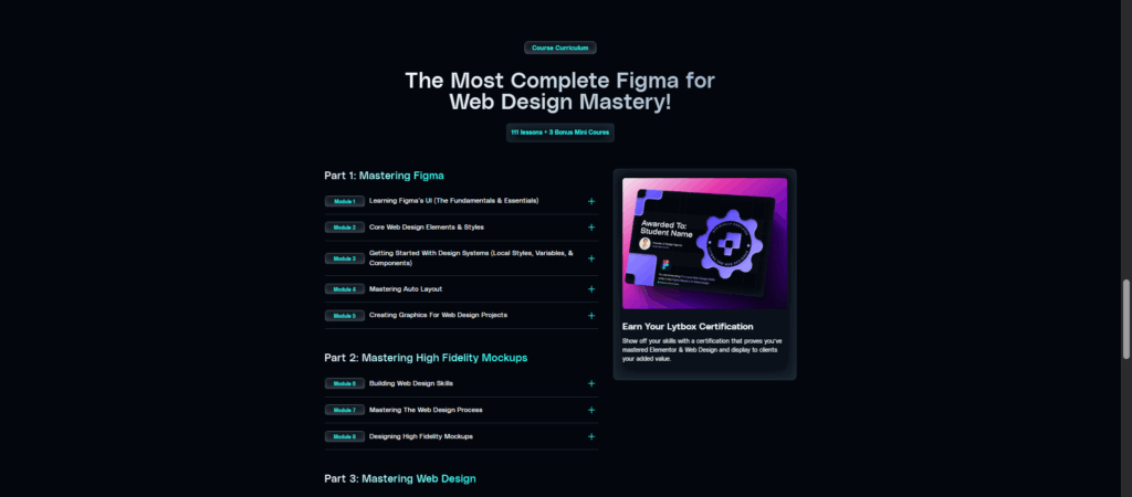 Figma Mastery For Web Designers Course By Lytbox Academy