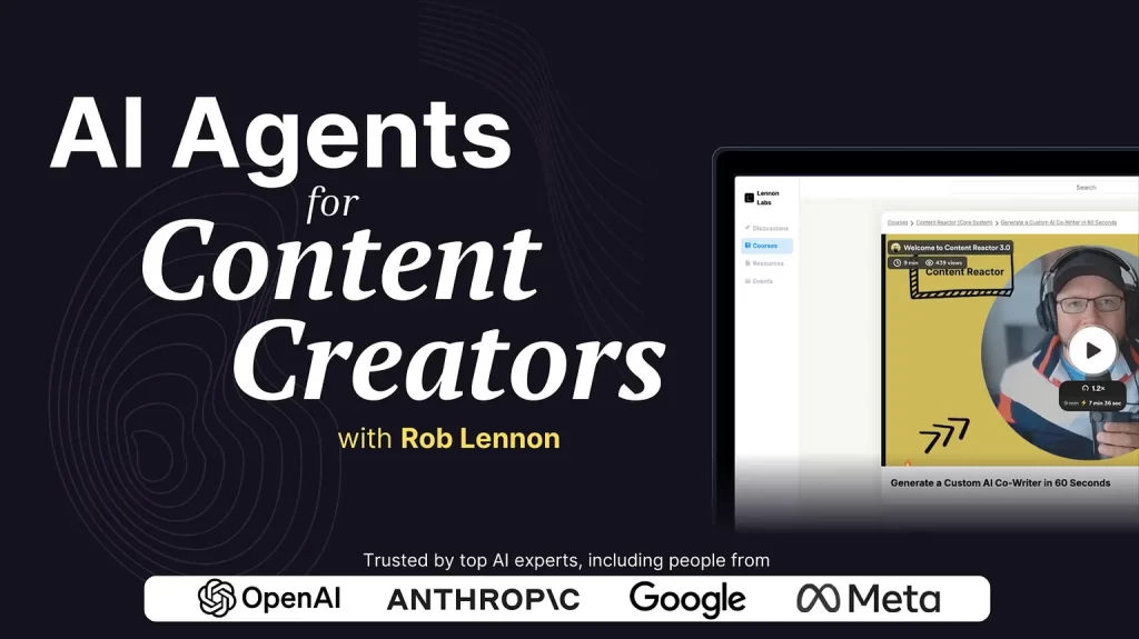 Rob Lennon – AI Agents for Content Creators
