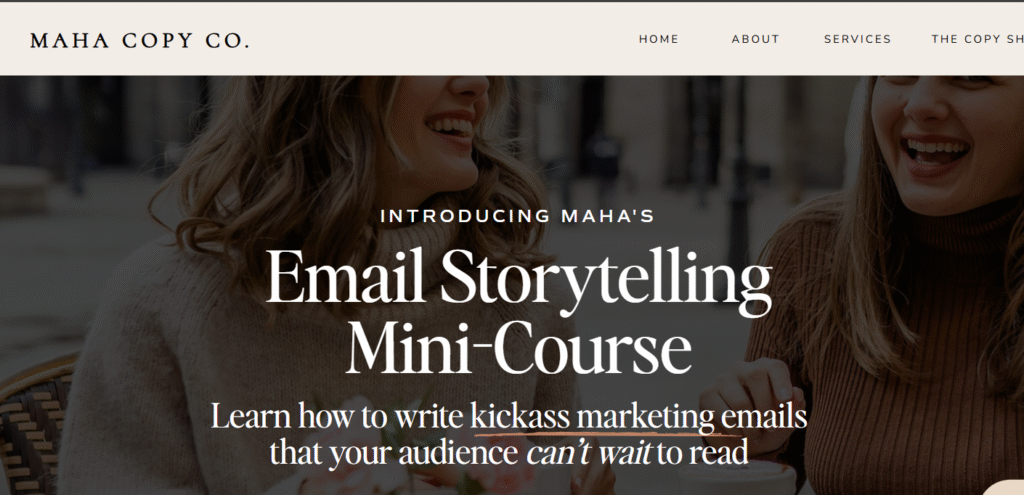 Maha Copy Co. - Email Storytelling Mini-Course