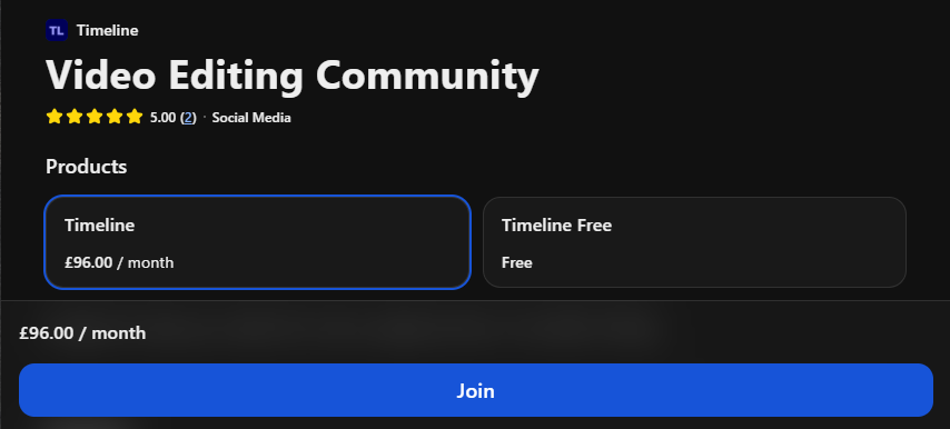 Timeline – Video Editing Community Course