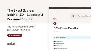 Notus – The Personal Brand Hub