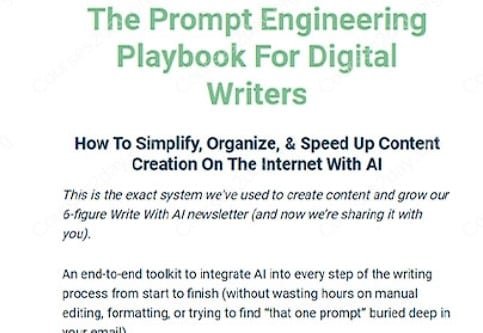 Dickie Bush & Nicolas Cole – The Prompt Engineering Playbook