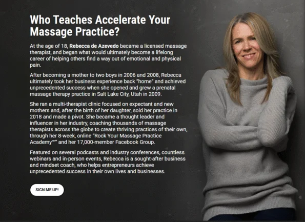 Rebecca De Azevedo – Accelerate Your Massage Practice