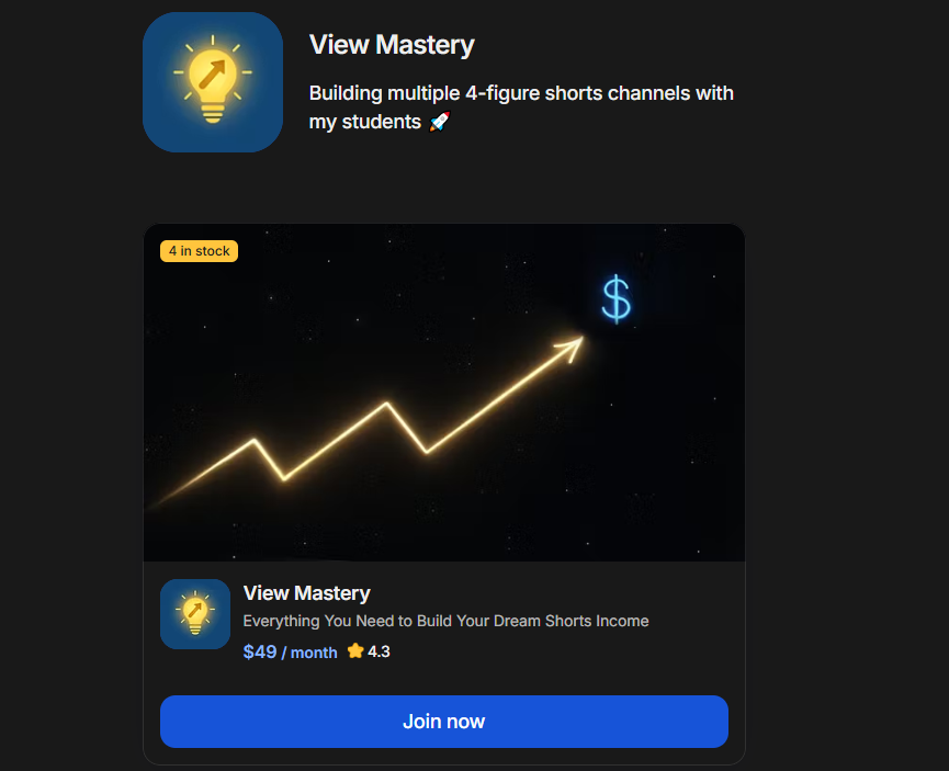View Mastery – Everything You Need to Build Your Dream Shorts Income