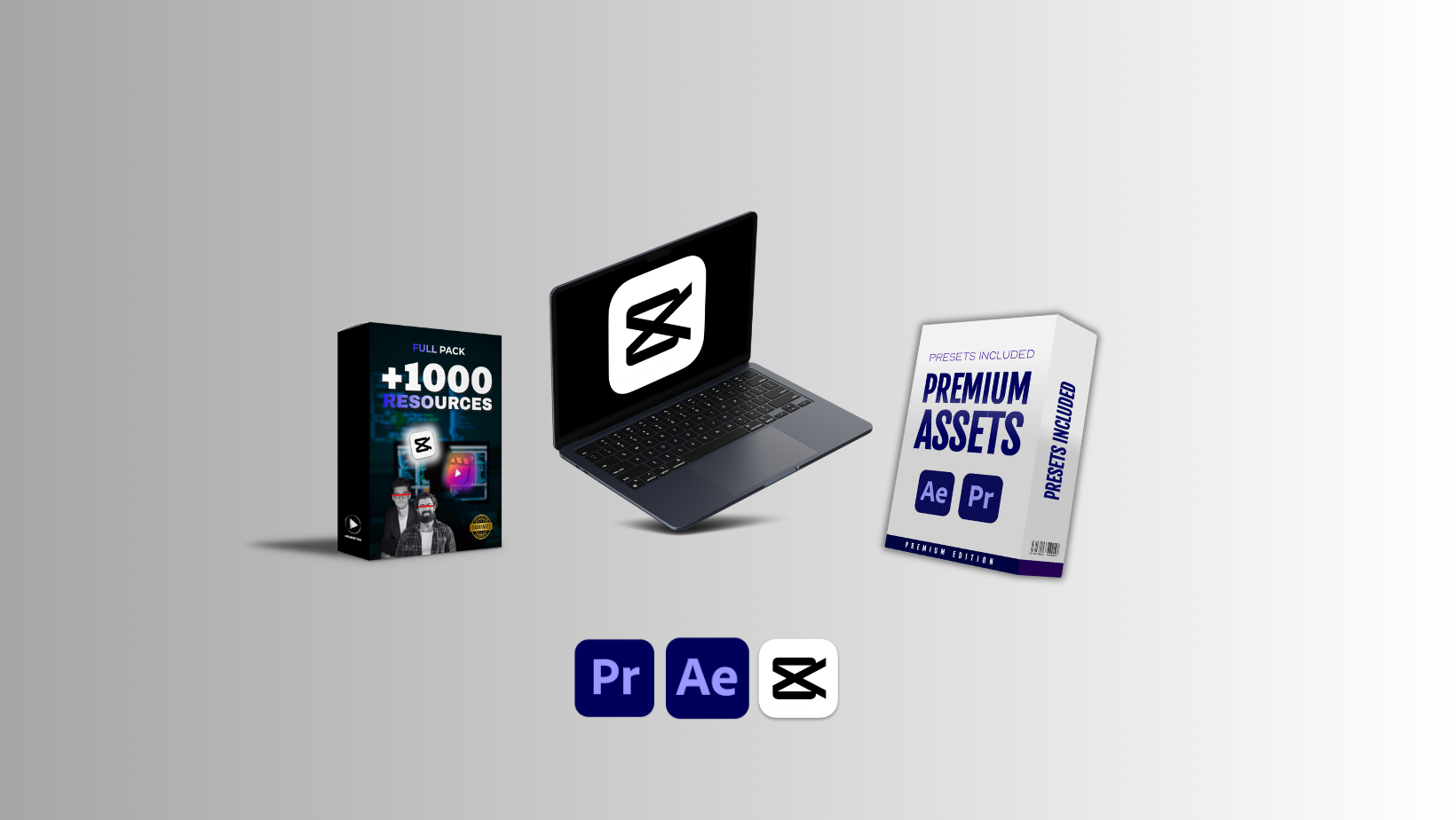 Capcut Mastery Course + Full Pack of Video Editing Assets + Premium Assets