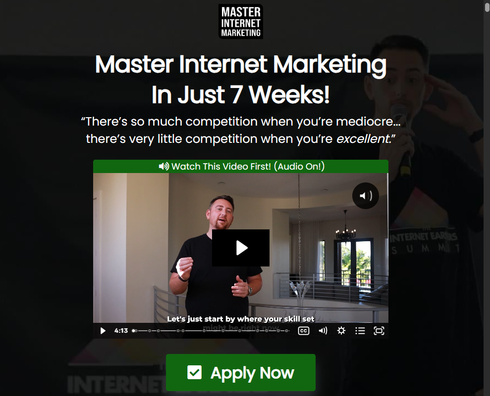 Jeremy Haynes – Master Internet Marketing + Plus Bonus