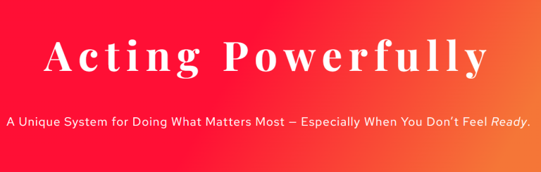 Tom O’Connor – Acting Powerfully