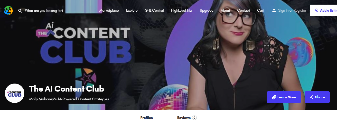 Molly Mahoney – The AI Content Club: A Complete Guide to Smart, Scalable Content Creation